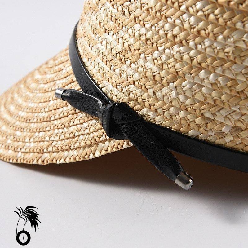 Casquette de plage en paille