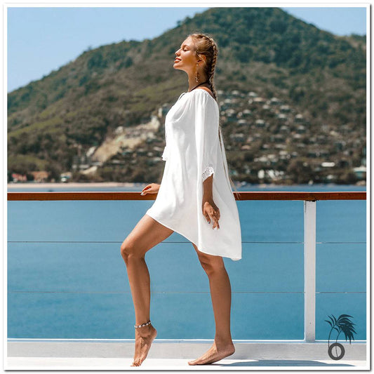 Robe plage blanche | Larobedeplage.fr