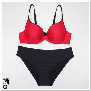 Bikini push-up sexy bicolore