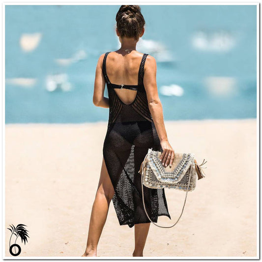 Robe de plage tricotée