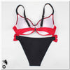 Bikini push-up sexy bicolore