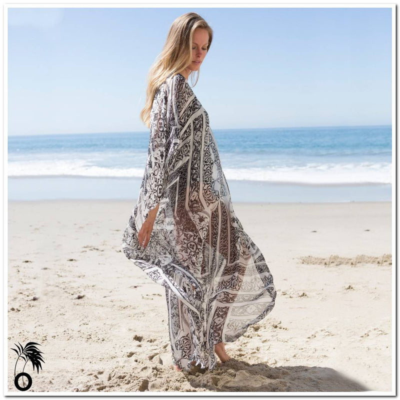 Robe de plage Paréo Col V Dina