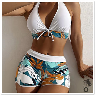 Bikini short sexy à imprimé floral
