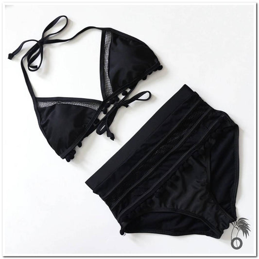 Maillot de bain femme 2 pieces noir