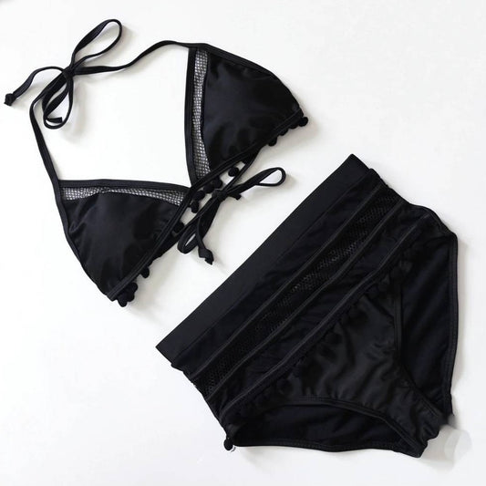Maillot de bain femme 2 pieces noir