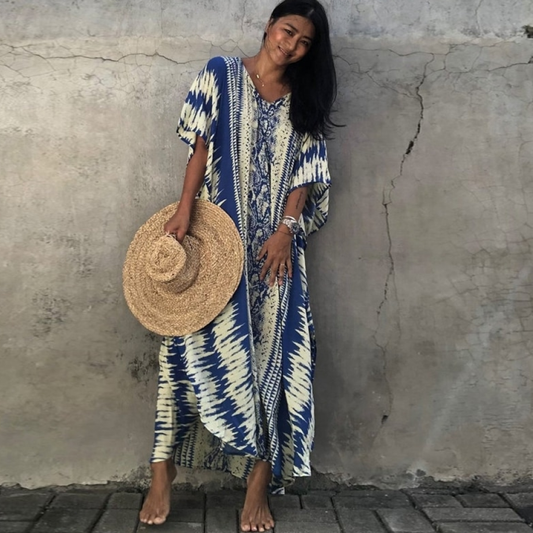 Robe caftan de plage longue