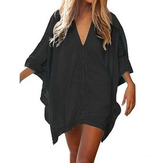 Robe de plage Boho poncho