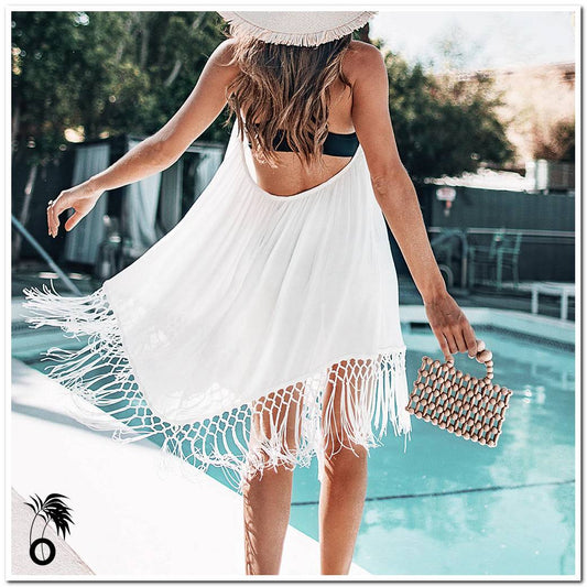 Robe de plage dos nu Louane
