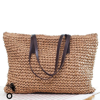 Sac de Plage Osier et Cuir