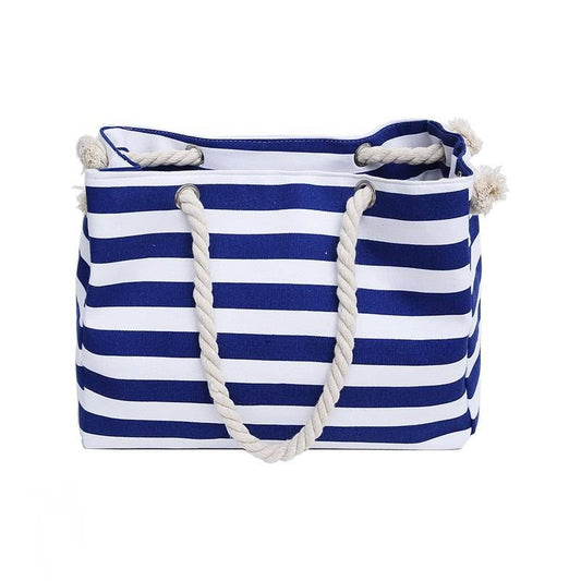 Sac de plage toile rayé