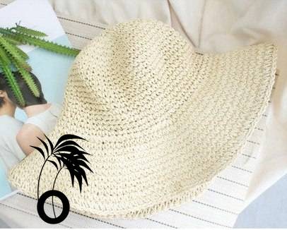 Chapeau en paille souple à larges bords Stella