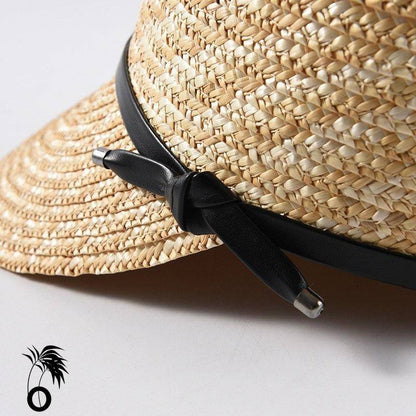 Casquette de plage en paille