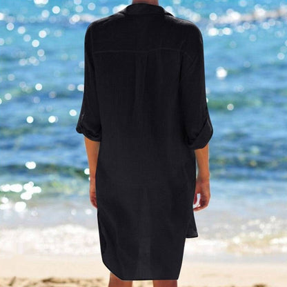 Tunique de plage Lilou en mousseline