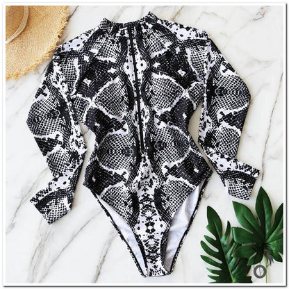 Maillot de bain une pièce manche longue