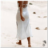 Robe de plage blanche cover-up