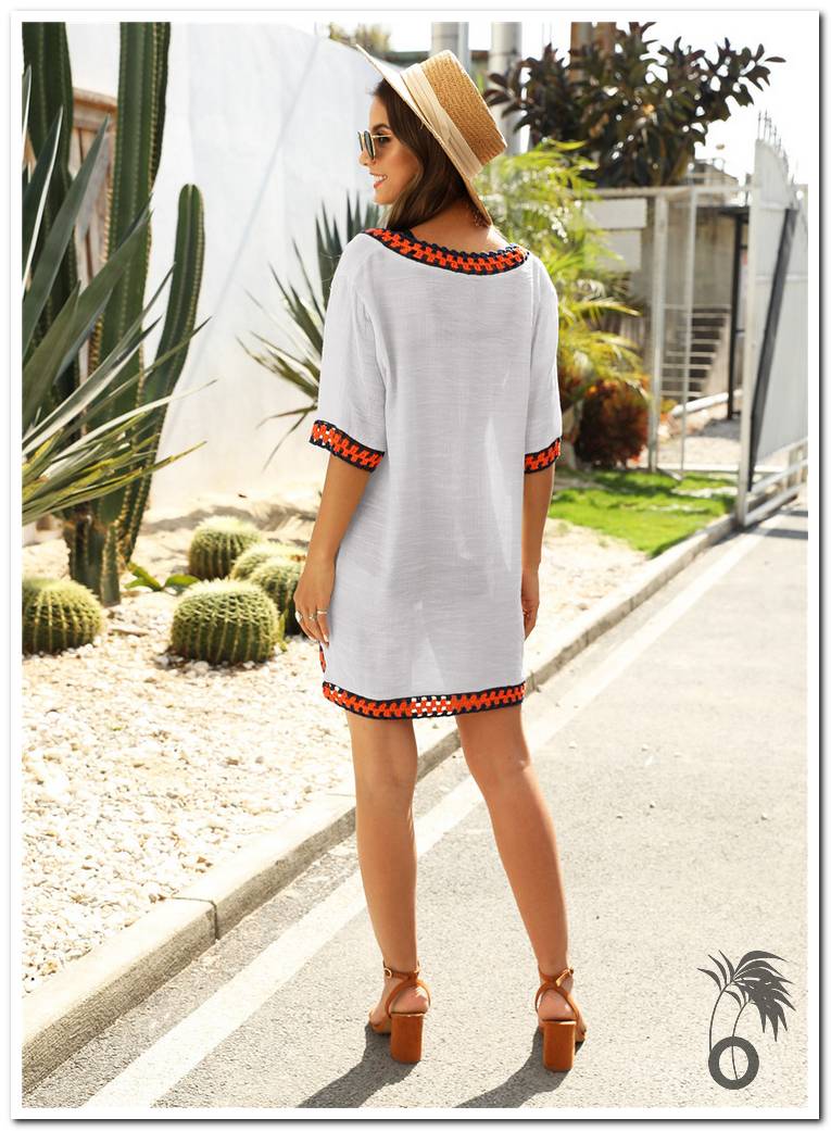 Robes de plage femme blanc