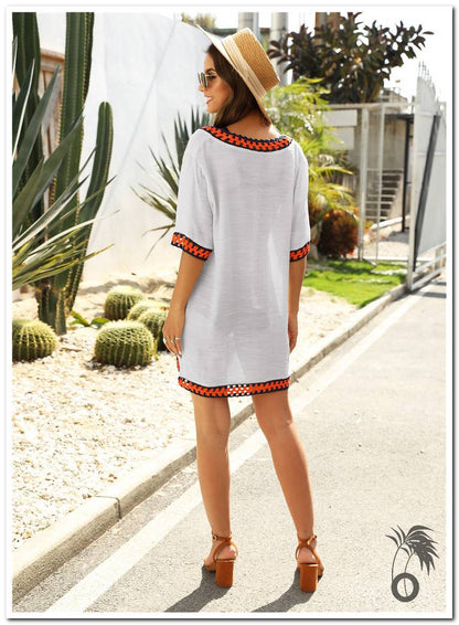 Robes de plage femme blanc