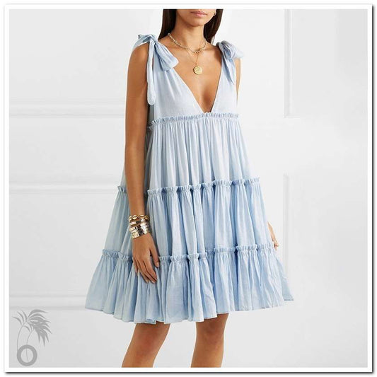 Robe de plage à volants