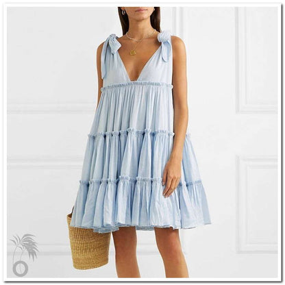 Robe de plage à volants