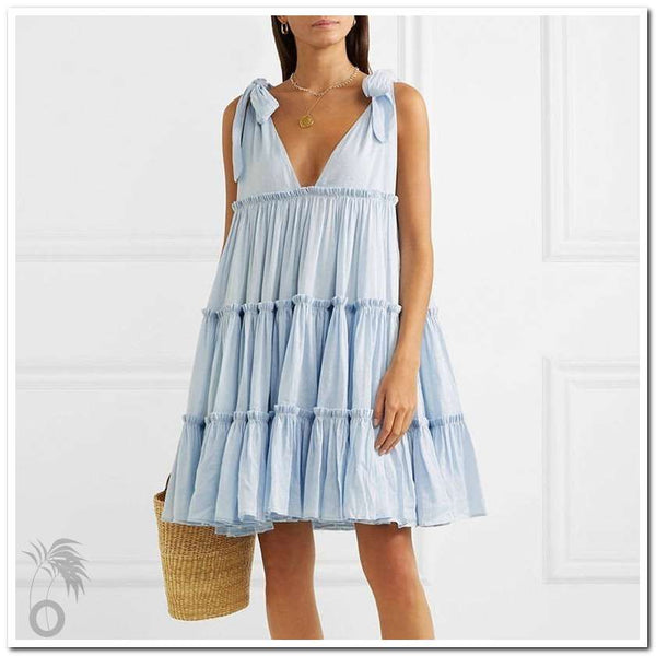 Robe de plage à volants