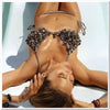 Bikini Brésilien - Larobedeplage.fr - Taupe - 3D - Fleur