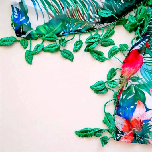 Robe de Plage Tunique en Mousseline