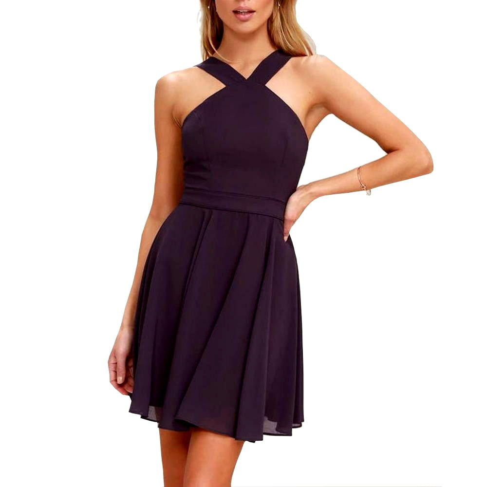 Robe d'été patineur Violet - robedeplage.fr