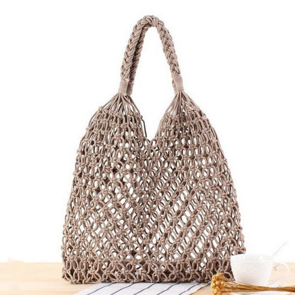 Sac de plage en corde - Larobedeplage.fr