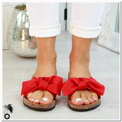 Mules de plage rouge larobedeplage.fr