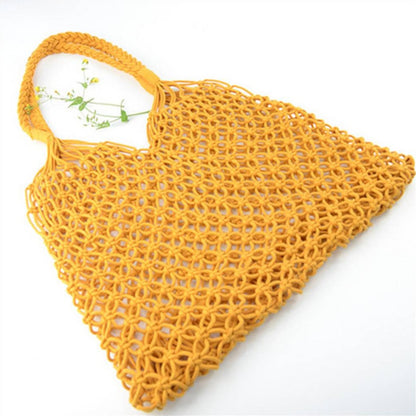 Sac de plage jaune - Larobedeplage.fr