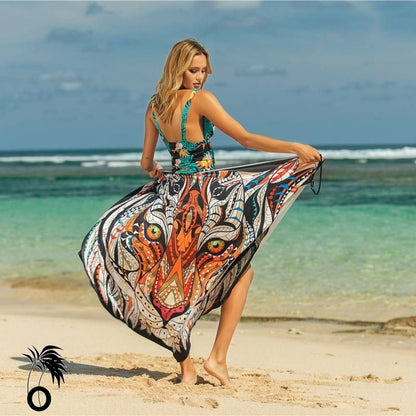 Robe d'été plage tropicale