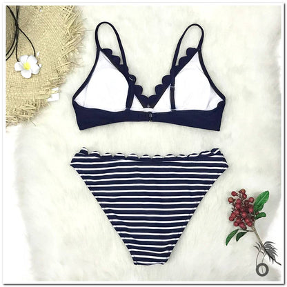 Bikini à rayures