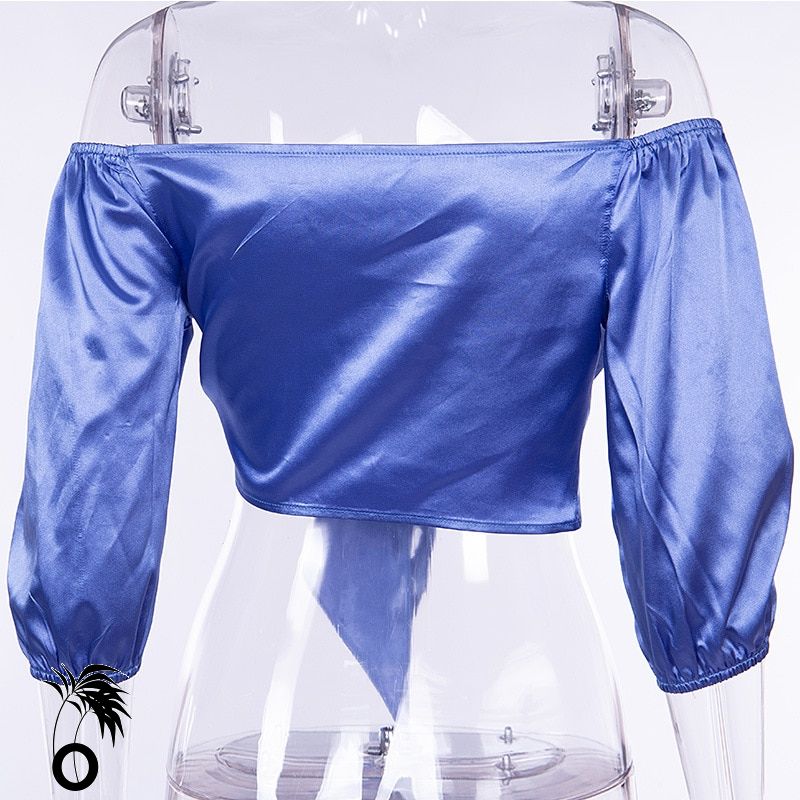 Top Sexy noué en Satin