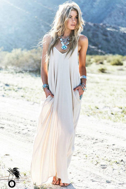 Robe de Plage longue blanche Eden