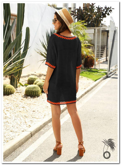 Robes de plage femme noir