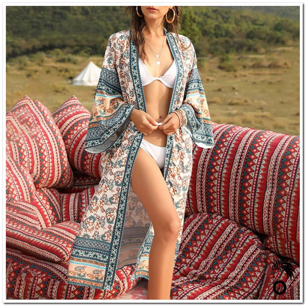 kimono plage femme 