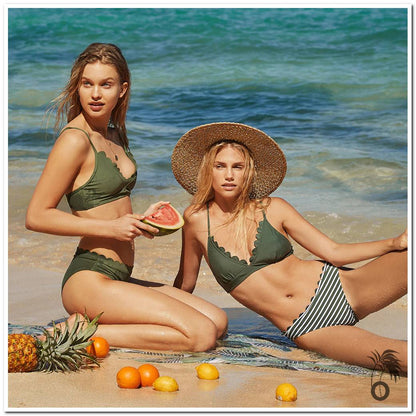Bikini à rayures