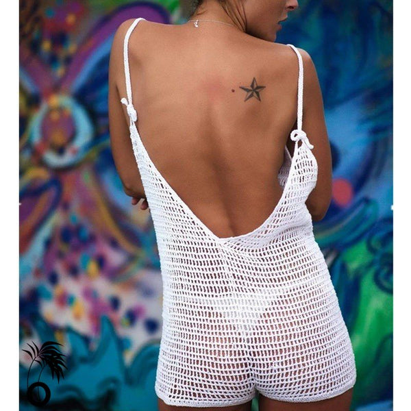 Combi Short de plage Sexy Résille au Crochet