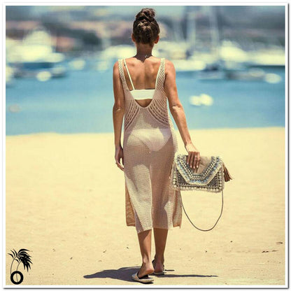 Robe de plage tricotée