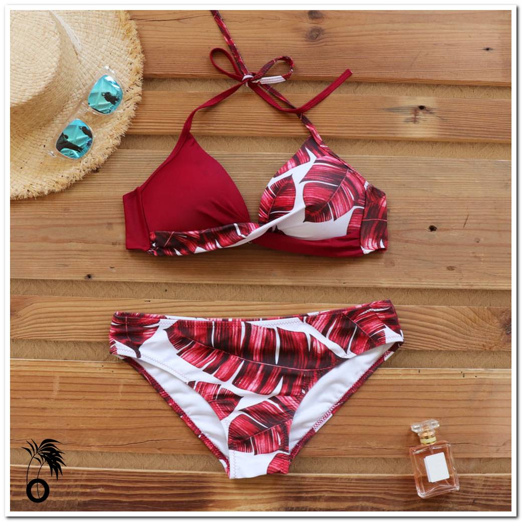 Bikini push-up sexy imprimés