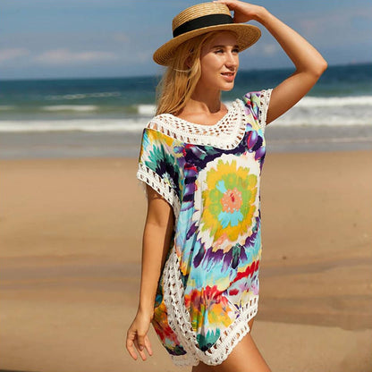 Robe de plage brodée | Larobedeplage.fr