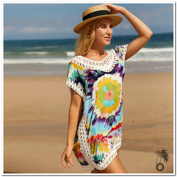 Robe de plage brodée | Larobedeplage.fr