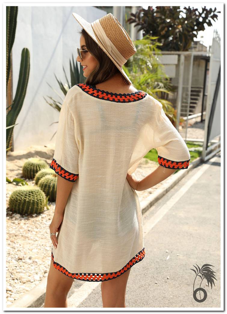 Robes de plage femme beige