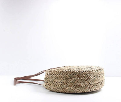 Sac de plage en Osier Naturel Tressé à la Main