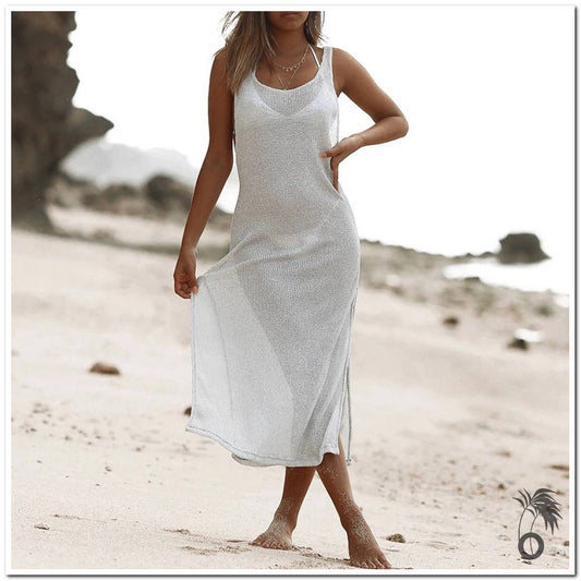 Robe de plage blanche