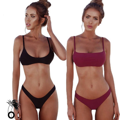 Bikini brésilien bretelles ajustables