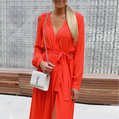 Robe d'été longue Laurine Rouge larobedeplage.fr