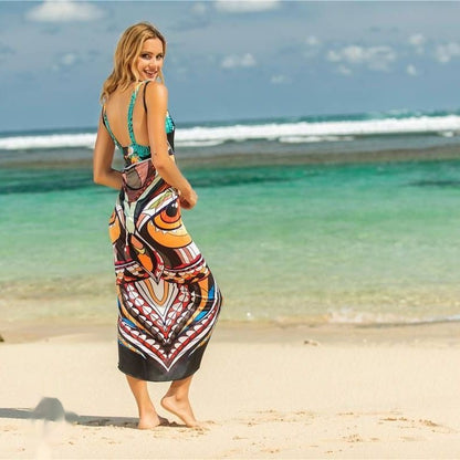 Robe d'été plage tropicale