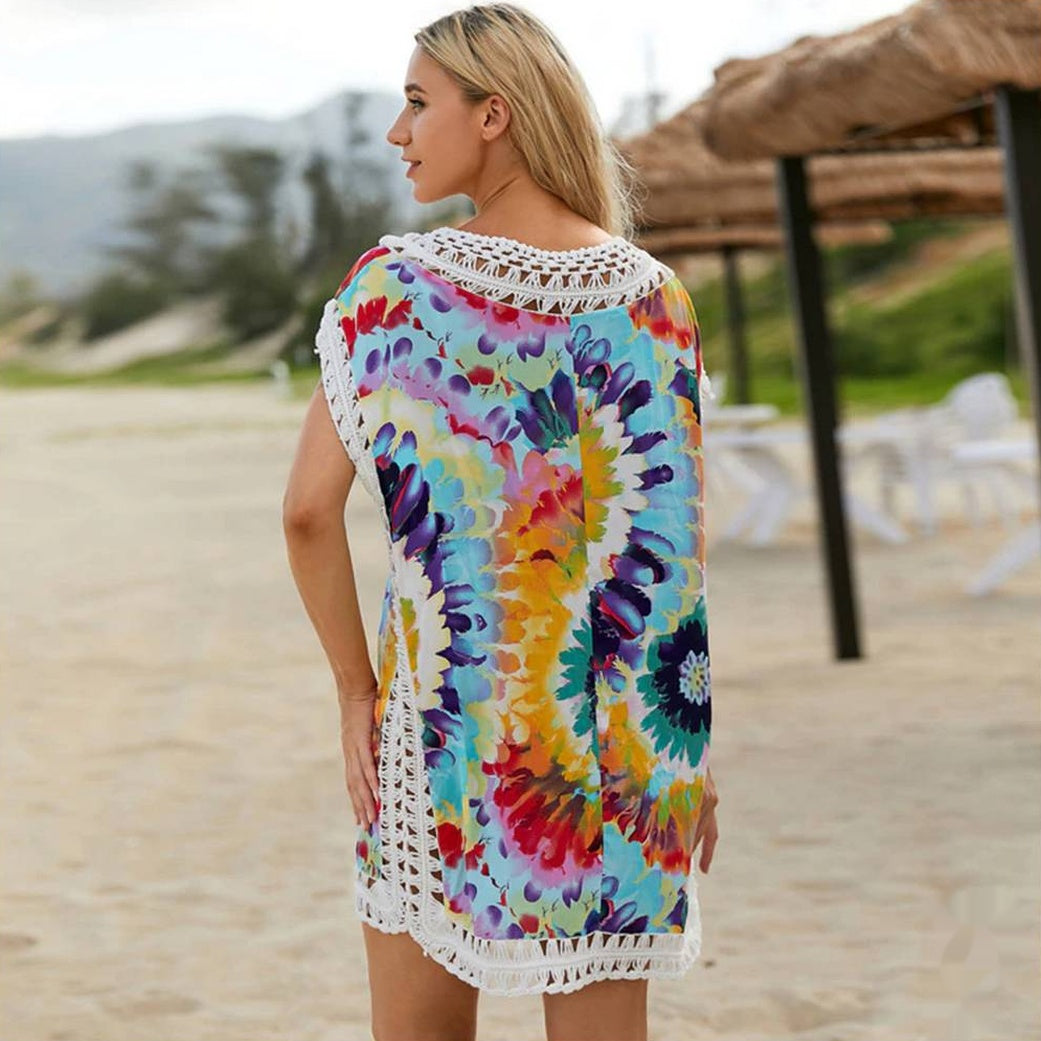 Robe de plage brodée | Larobedeplage.fr