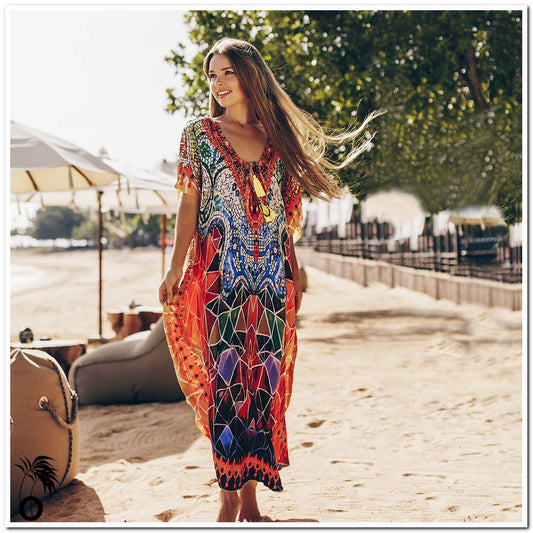 Robe de plage Boho Carole